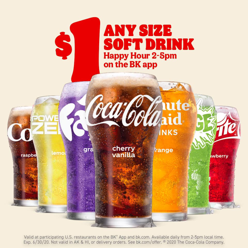 Burger King cold drinks