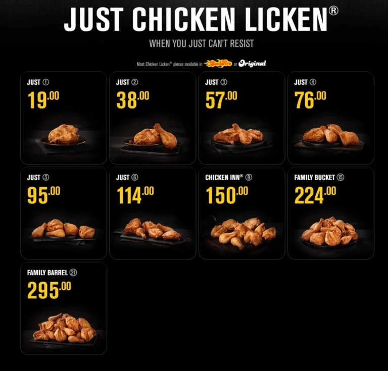 Chicken Licken Breakfast Menu With Updated Prices in South Africa 2024