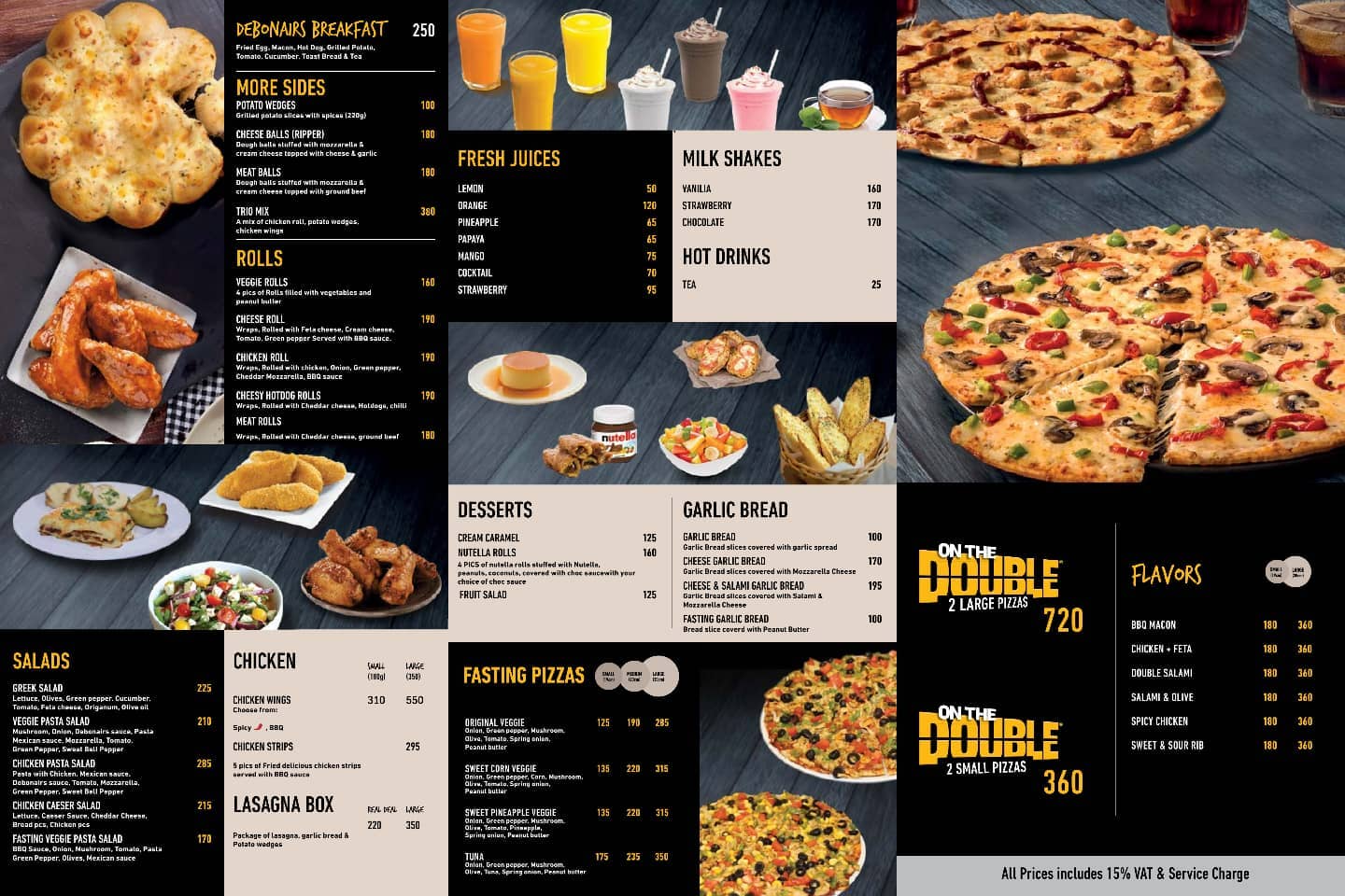 Debonairs Breakfast Menu With Updated Prices in South Africa 2024