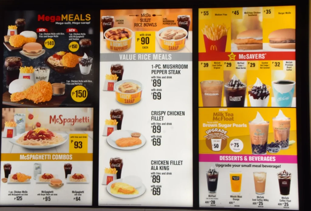 McDonald’s Hot Beverages Menu