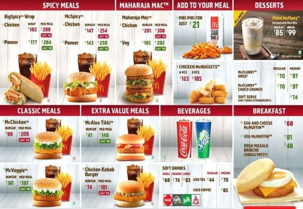 McDonald’s Menu Specials