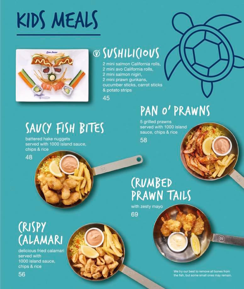 Ocean Basket Kids Menu