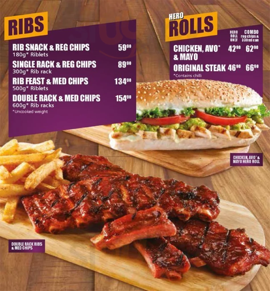 Steers Menu With Updated Prices in South Africa 2024 – menu za