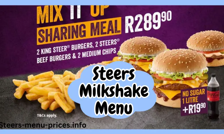 Steers Kids Meals & Cold Drinks