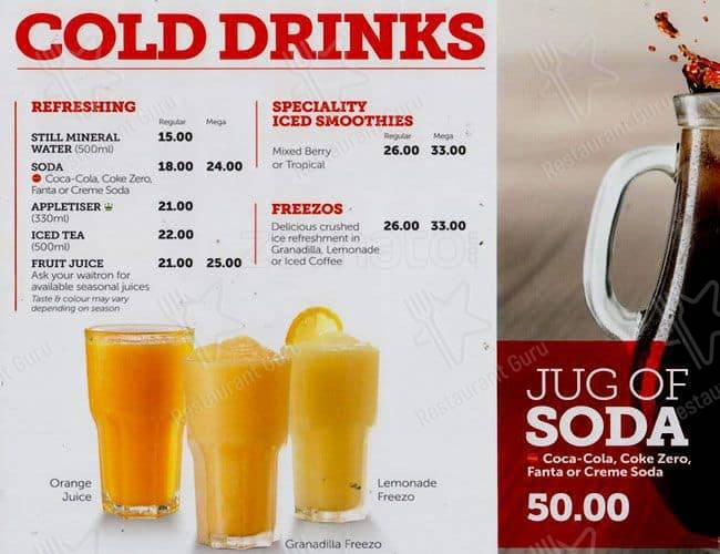 Wimpy's Cold Drinks