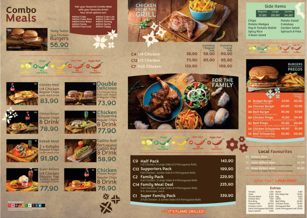 Barcelos Combo Meals Menu