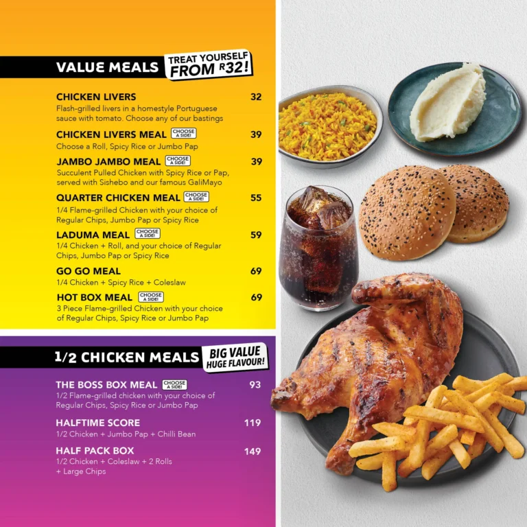 Galitos Woodlands Menu – menu za