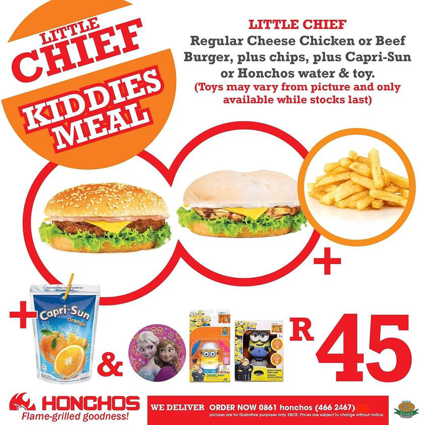 Honchos Kiddies Meal & Chicken