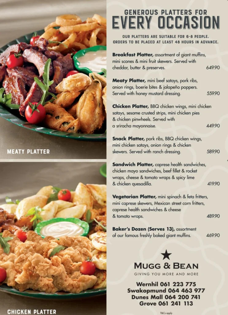 Mugg And Bean Breakfast Menu