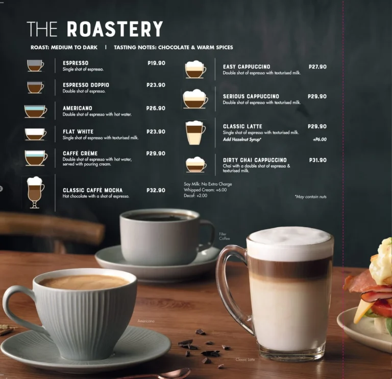 Mugg And Bean Menu With Updated Prices in South Africa 2024