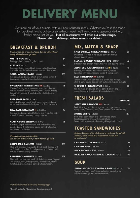 Mugg And Bean Menu PDF