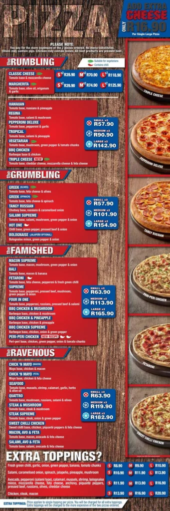 Romans Pizza Menu PDF