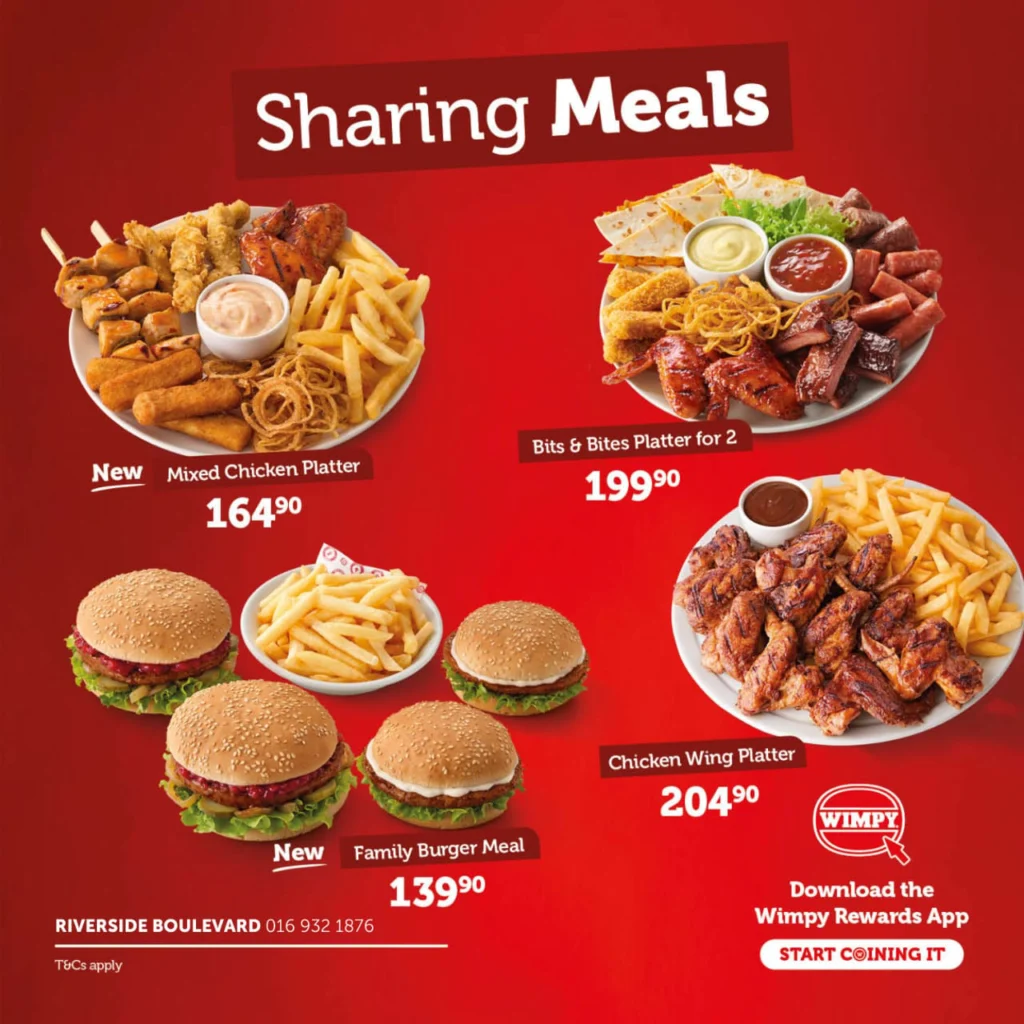 Wimpy Menu With Updated Prices in South Africa 2024 – menu za