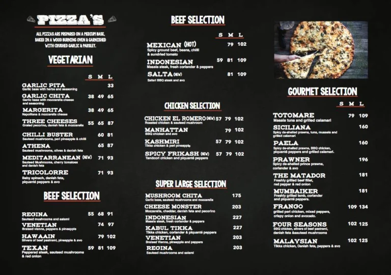 Bin Rashied Menu With Updated Prices in South Africa 2024