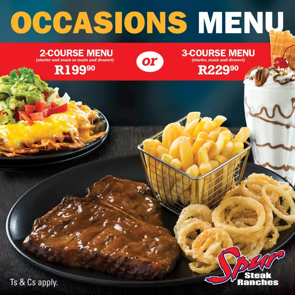 Spur Cocktail Menu With Latest Prices in South Africa 2024