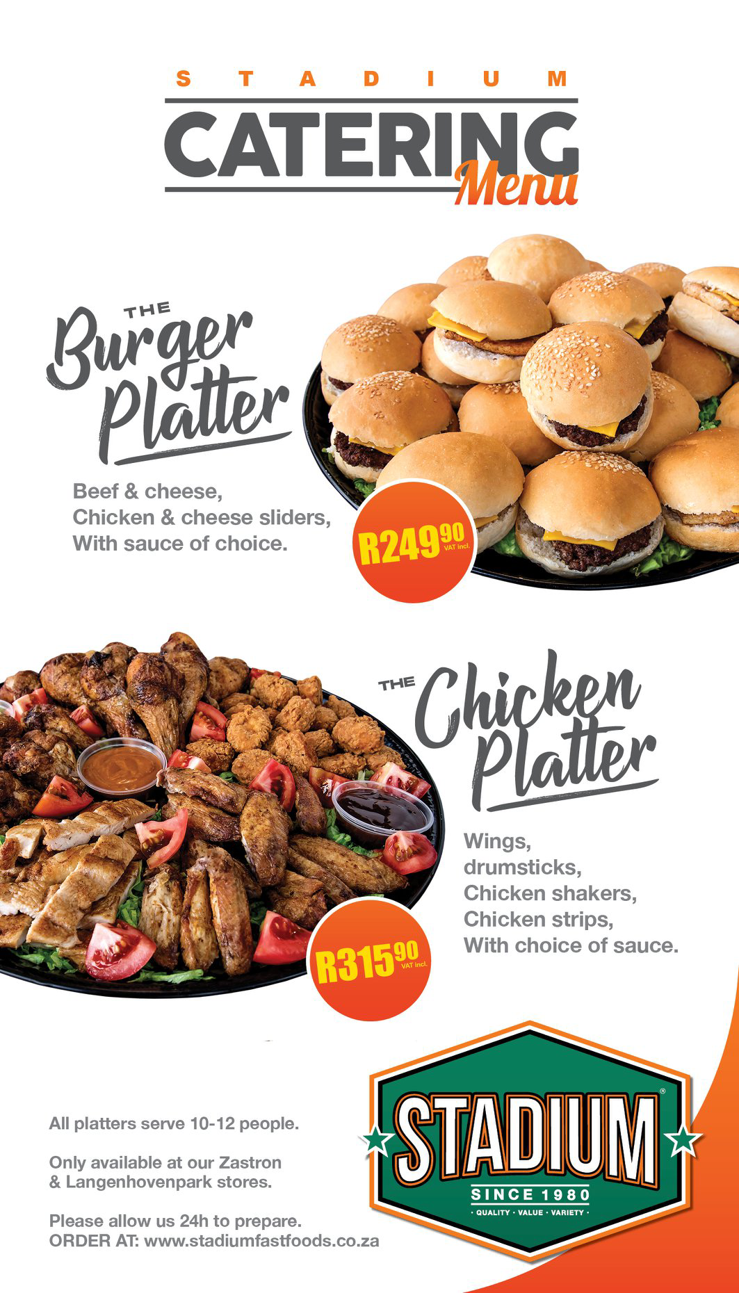 Stadium Fast Food Menu With Updated Prices in South Africa 2024 – menu za